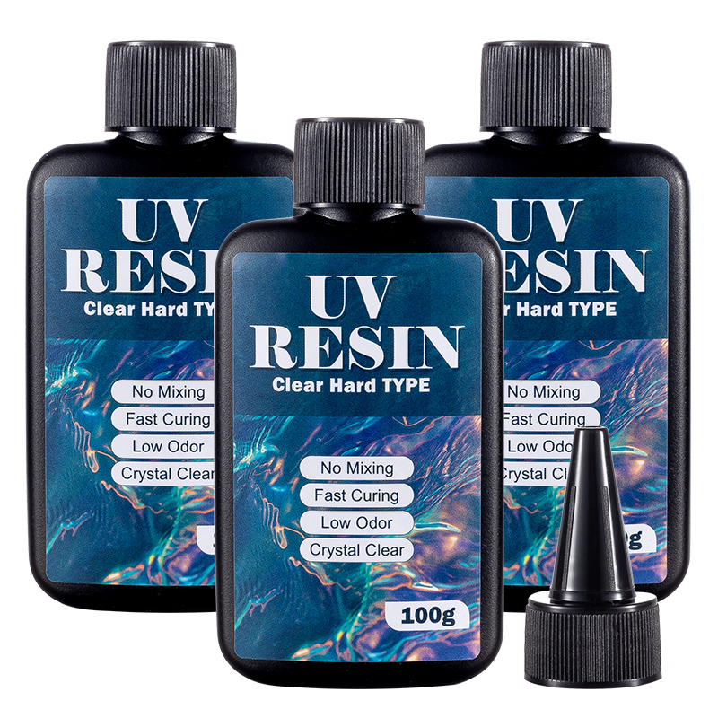 Jewelry Making Glue - Resina UV 100/200/300g, Tipo Duro, Trasparente