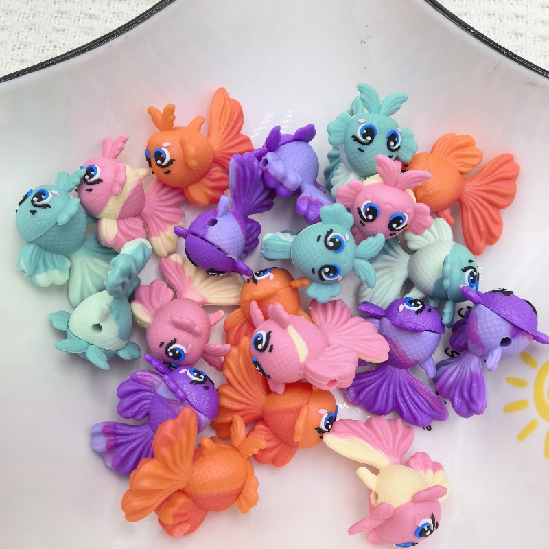 Jewelry Making Education - 20 Pezzi Perline in Silicone 3D