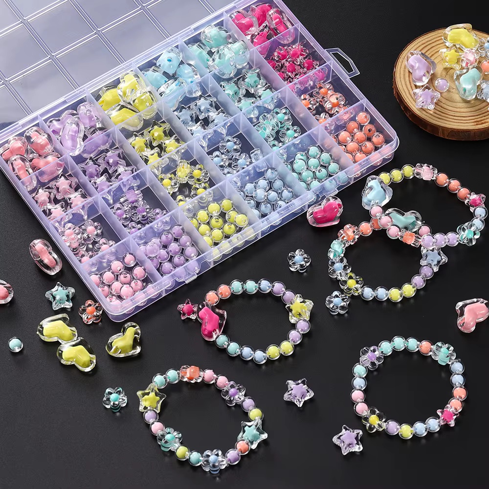 Jewelry Making Kit For Kids - Set di 174 Perline Acriliche a