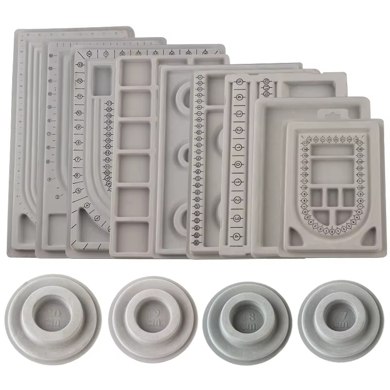 Jewelry Making Education - 1PC grigio floccato bordo di perline