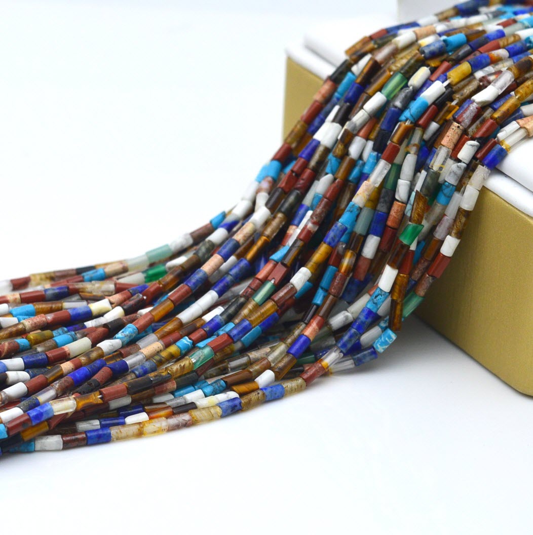 Jewelry Making Store - 2x2mm 2x4mm 4x13mm pietra mista allentata