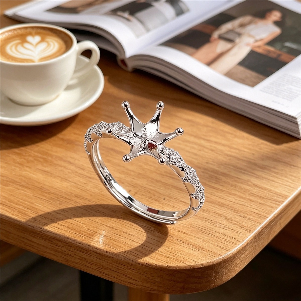 Ring Blank Adjustable - Anello Aperto Regolabile Placcato Oro e