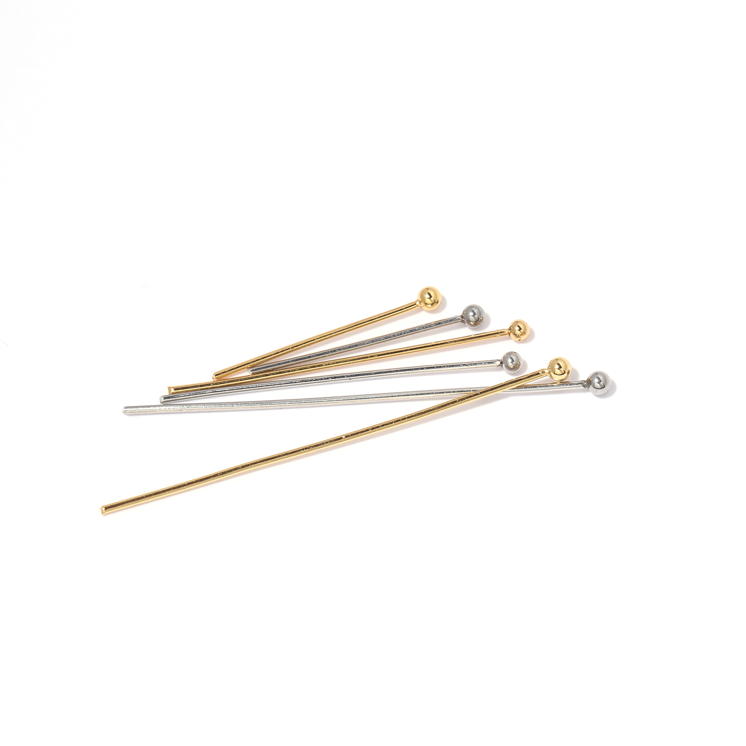 Eyepin Ball End - 50 pz in acciaio inox ciondoli
