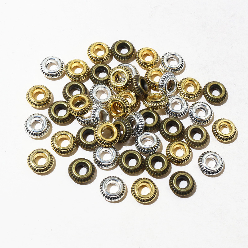 Eyepin Ball End - 50 pz/lotto Oro Antico Placcato Argento
