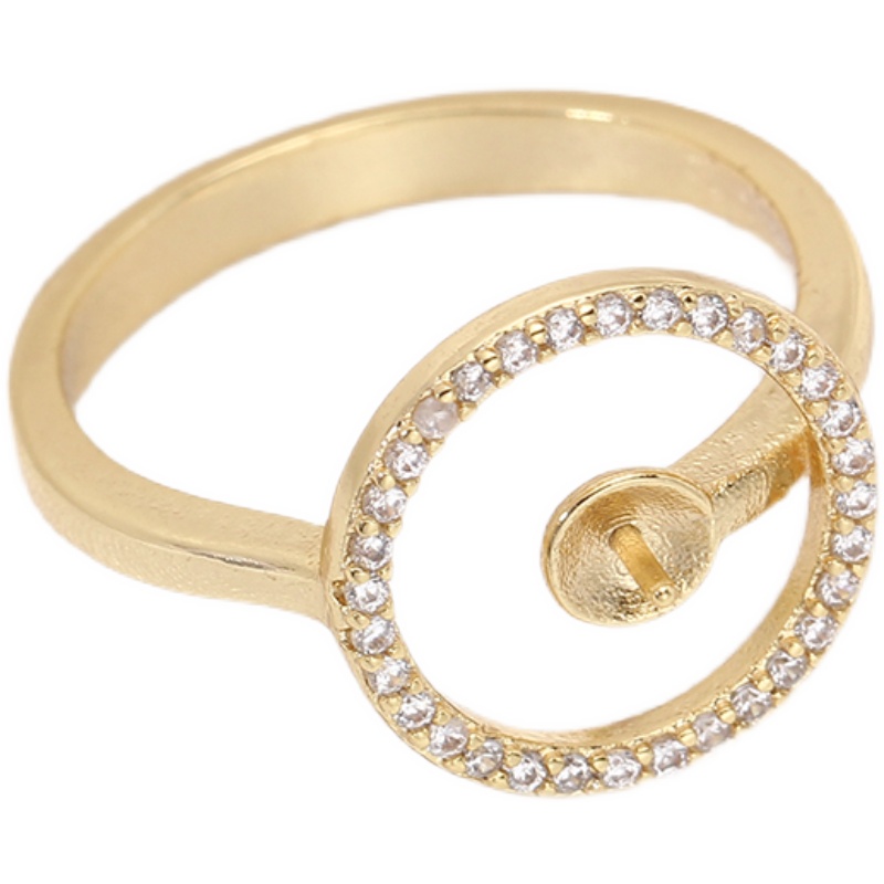 Ring Blank Adjustable - JZ009 Anello Regolabile in Rame Placcato