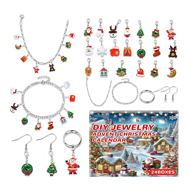 Jewelry Making Kit For Kids - Gioielli di Natale Calendario dell'Avvento Kit