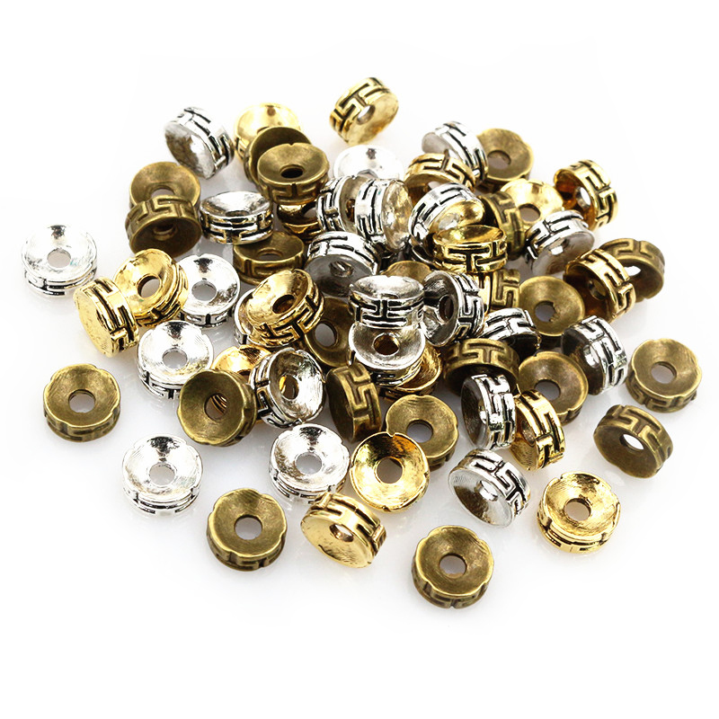 Eyepin Ball End - 50 pz 7.5x3mm distanziatore perline bronzo