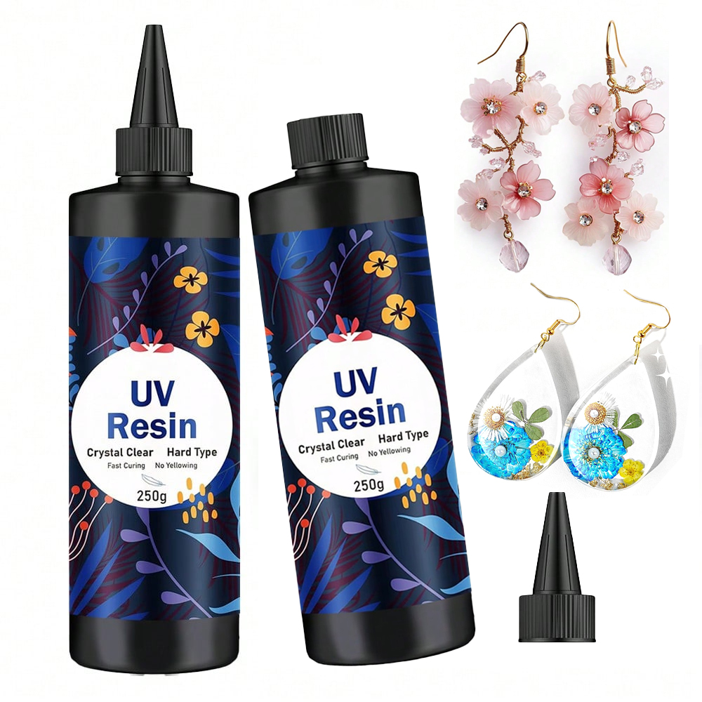 Jewelry Making Glue - Resina UV Trasparente 250g/500g, Colla Dura