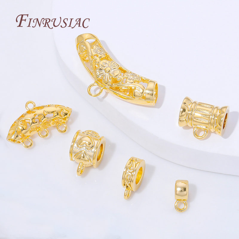 Jewelry Making Youtube - Connettori per ciondoli placcati oro 18