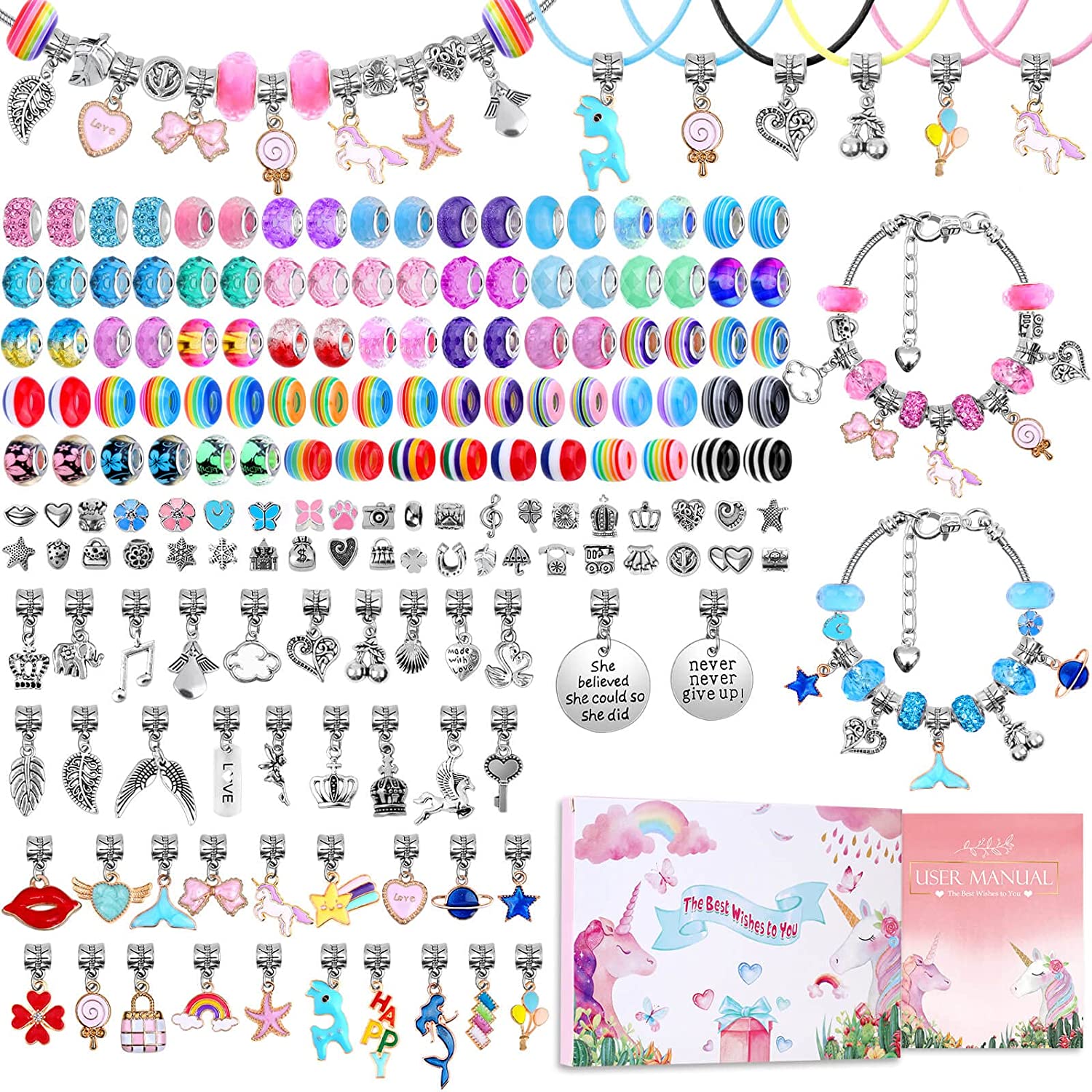 Jewelry Making Kit For Kids - Kit per la creazione di braccialetti