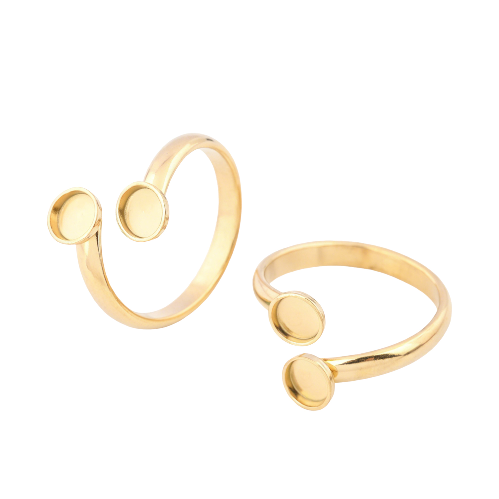 Ring Blank Adjustable - 10 pezzi di anelli regolabili in