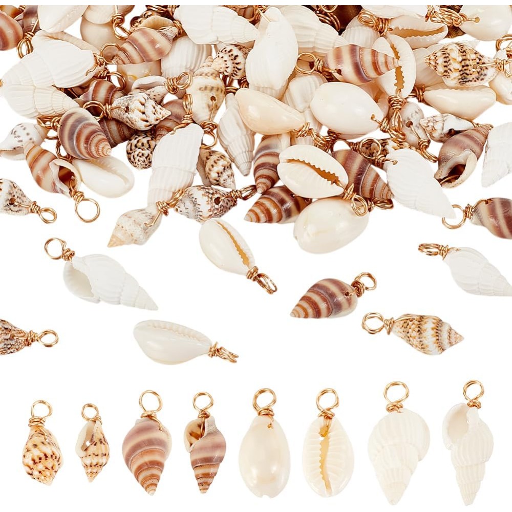 Jewelry Making Tutorials - 100 pz 4 Stili Conchiglia Naturale