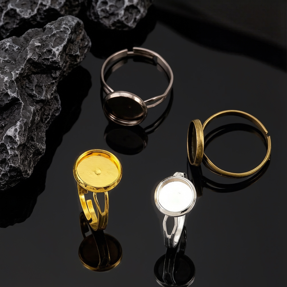 Ring Blank Adjustable - 10 pz/lotto Base Anello Regolabile Vuota