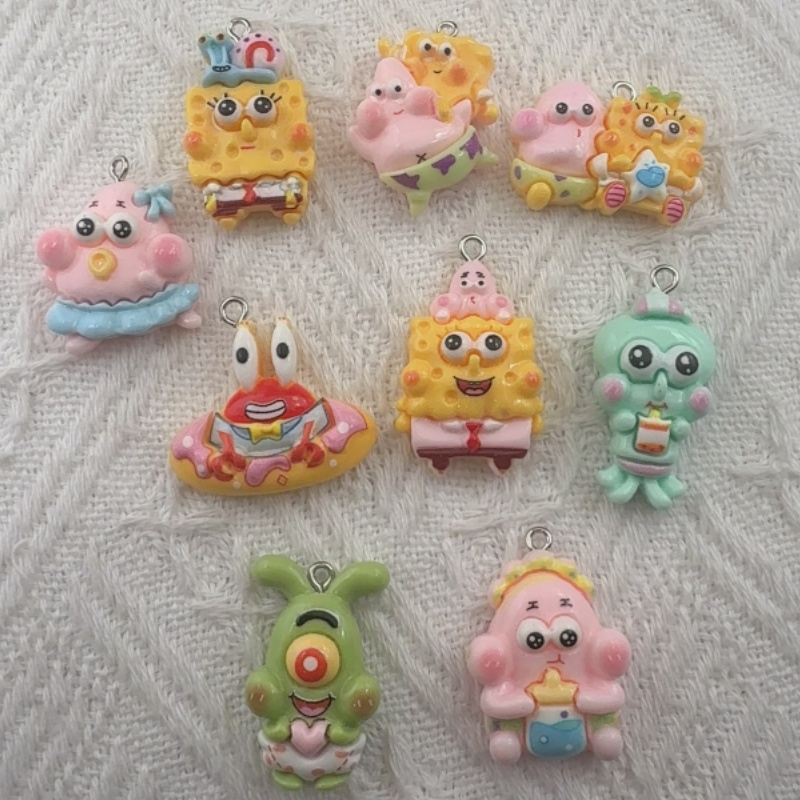 Jewelry Making Party - 10 pendenti in resina a forma