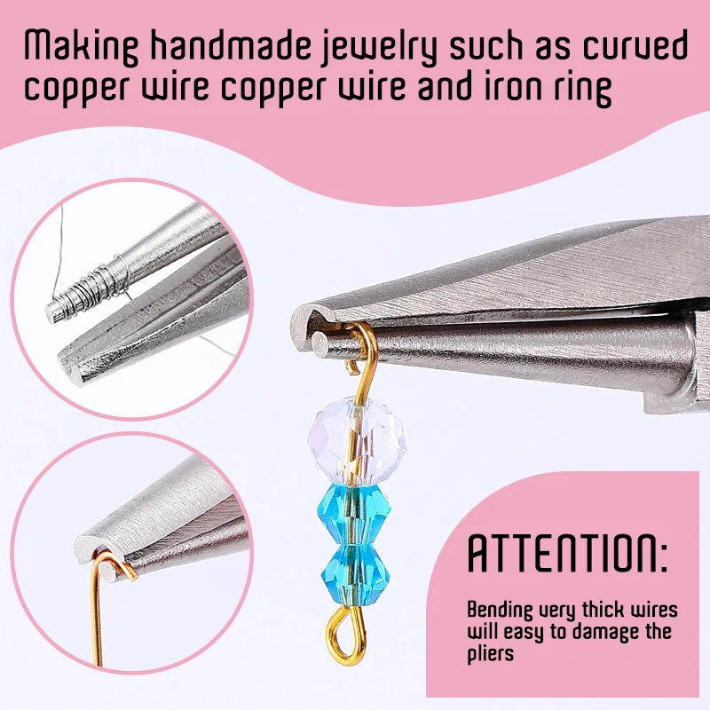 Jewelry Making Pliers - 1 Pezzo Pinze Rosa per Piegatura