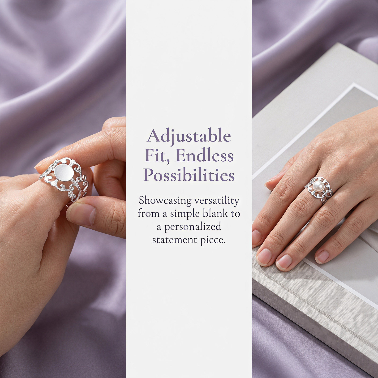 50 Pezzi di Anelli Regolabili  - Ring Blank Adjustable recensione e prezzo