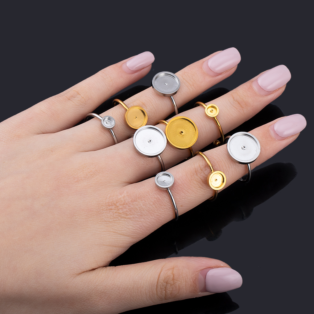 10 pz Regolabile Anello di Bar - Ring Blank Adjustable recensione e prezzo