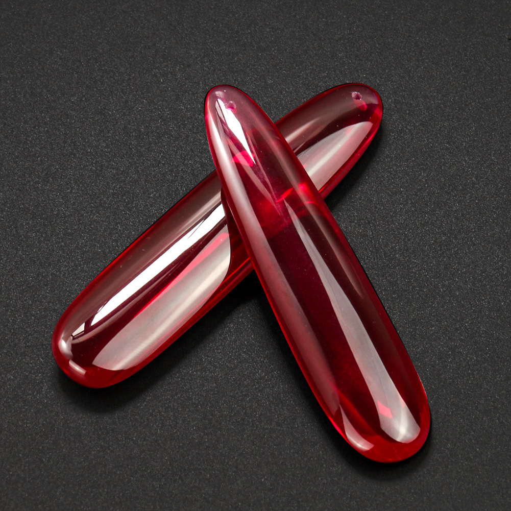 1 pz sintetico rosso corindone - Jewelry Making Raw Materials recensione e prezzo