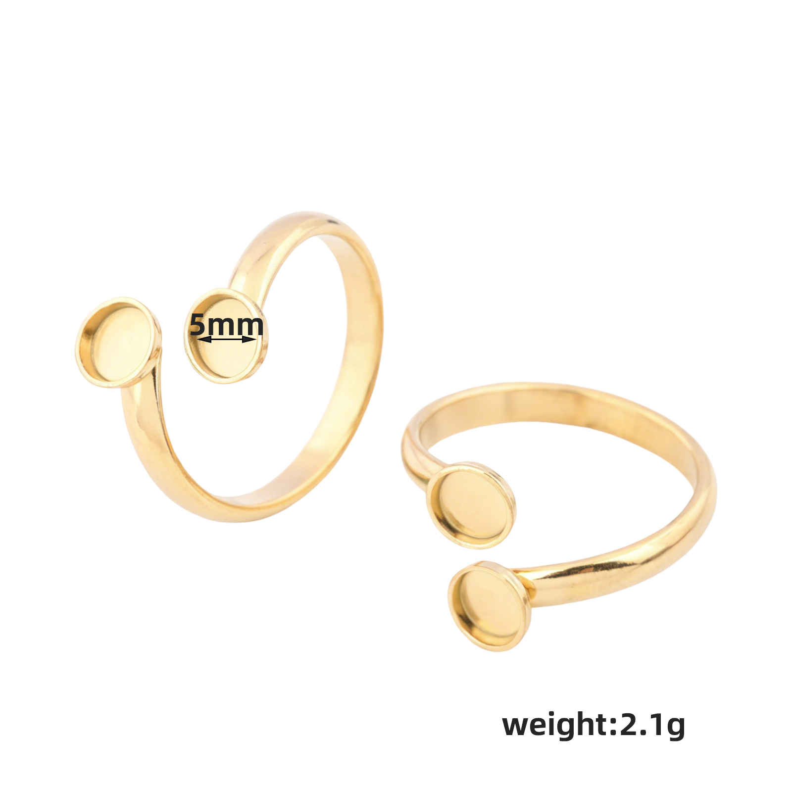 10 pezzi di anelli regolabili  - Ring Blank Adjustable recensione e prezzo