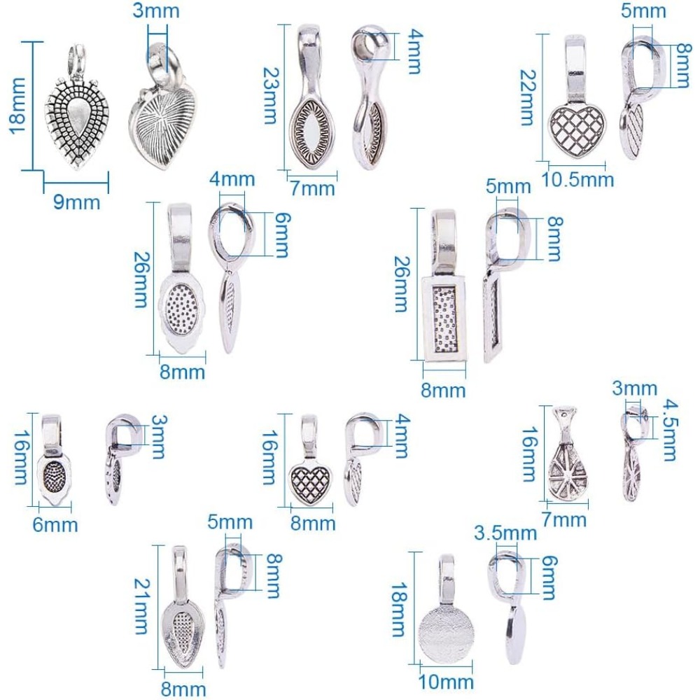 200 Pezzi 10 Stile Lega d'arge - Jewelry Making Glue recensione e prezzo