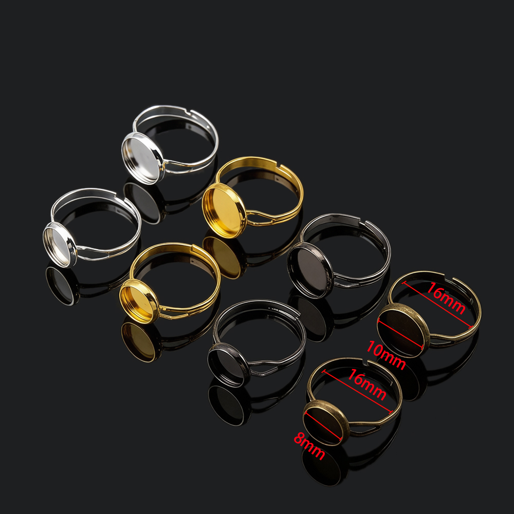 10 pz/lotto Base Anello Regola - Ring Blank Adjustable recensione e prezzo