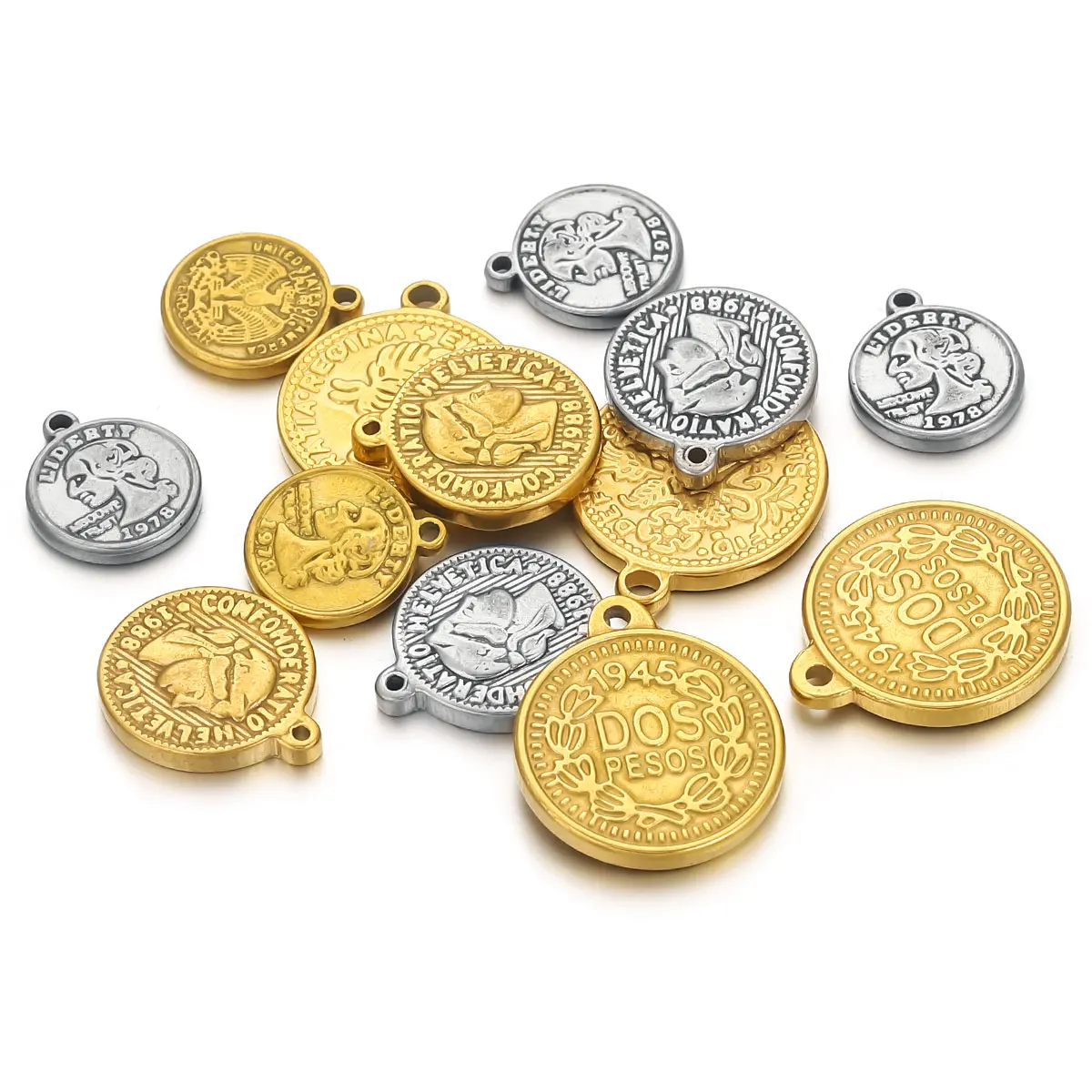 Pendenti con moneta medaglia i - Jewelry Making Materials Wholesale recensione e prezzo
