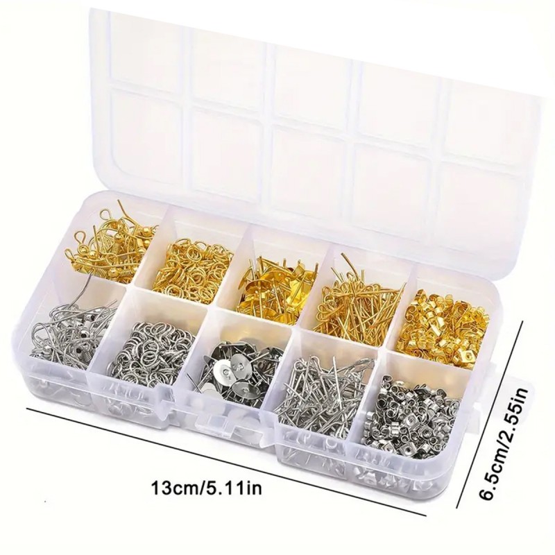 Set di 1 Scatola con Ganci per - Jewelry Making Materials Wholesale recensione e prezzo