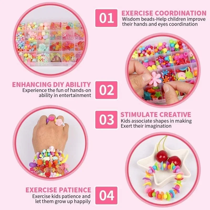 Ragazze fai da te Set di perli - Jewelry Making Kit For Kids recensione e prezzo